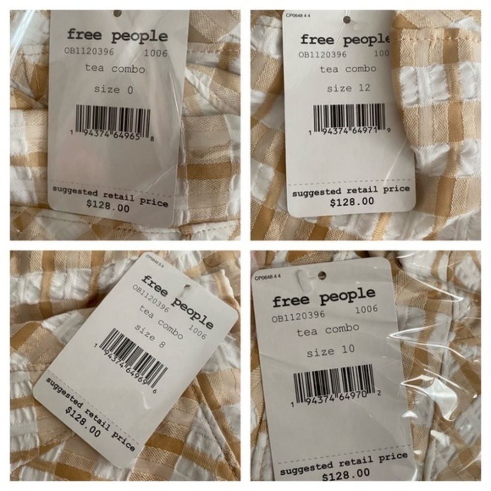 Free People Revolve Do the Twist Mini Dress Open Back Plaid Sexy NWT - Picture 14 of 16